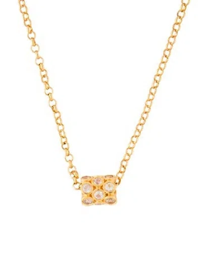 Pre-owned Dean Davidson Stone 'eternity Mini Tube' Pendant Necklace, 19" In Multicolor