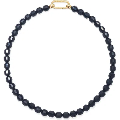 Dean Davidson Vela Beaded Necklace In Black Obsidian/gold