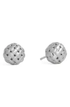 Dean Davidson Weave Ball Stud Earrings In Metallic