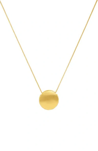 Dean Davidson White Topaz Petite Pavé Pendant Necklace In Gold