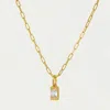 Dean Davidson Women's Baguette Birthstone Pendant Necklace In July-ruby/gold In Gold
