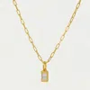Dean Davidson Women's Baguette Birthstone Pendant Necklace In June-moonstone/gold In Gold