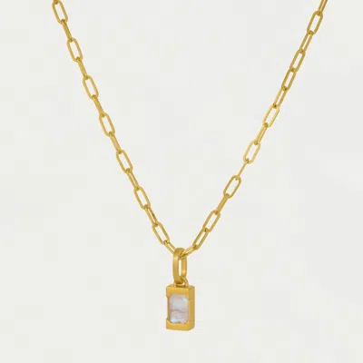 Dean Davidson Women's Baguette Birthstone Pendant Necklace In June-moonstone/gold