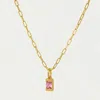 Dean Davidson Women's Baguette Birthstone Pendant Necklace In October-tourmaline/gold In Gold