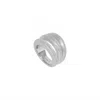 Dean Davidson Women's Dauphine Pave Stacking Ring In Silver/white In Metallic