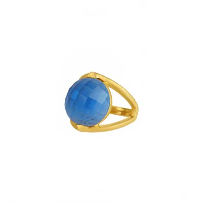 Dean Davidson Women's Galleria Ring In Midnight Blue/gold