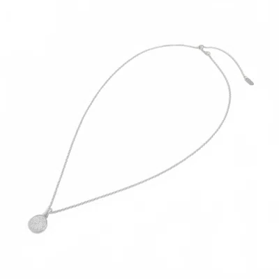 Dean Davidson Women's Madeleine Pave Pendant Necklace In Silver/white In Metallic