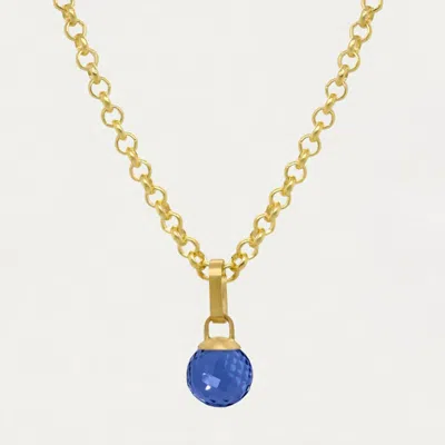 Dean Davidson Women's Manhattan Pendant Small Necklace In Iridescent Midnight Blue/gold