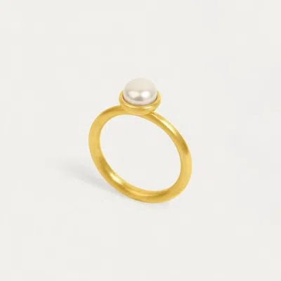 Dean Davidson Women's Mini Gemstone Stacking Ring In Gold/pearl In Brown