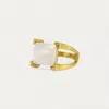 Dean Davidson Women's Mini Plaza Ring In Gold/moonstone In Gold