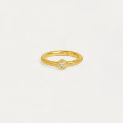 Dean Davidson Women's Mirabeau Pave Stacking Ring In Gold/white Topaz