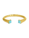 DEAN DAVIDSON WOMEN'S NOMAD 22K-GOLD-PLATED & SLEEPING BEAUTY TURQUOISE MIDI CUFF