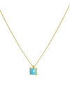 DEAN DAVIDSON WOMEN'S NOMAD 22K-GOLD-PLATED & SLEEPING BEAUTY TURQUOISE PENDANT NECKLACE