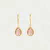 Dean Davidson Women's Nosara Droplet Earrings In Gold/morganite In Brown