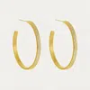 Dean Davidson Women's Petit Pave Midi Hoop Earrings In Gold/white In Gold