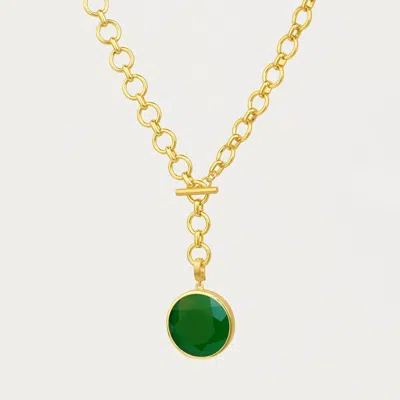 Dean Davidson Women's Signature Collar Necklace In Green Onyx/gold