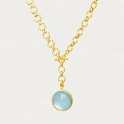 Dean Davidson Women's Signature Collar Necklace In Iridescent Sky Blue/gold