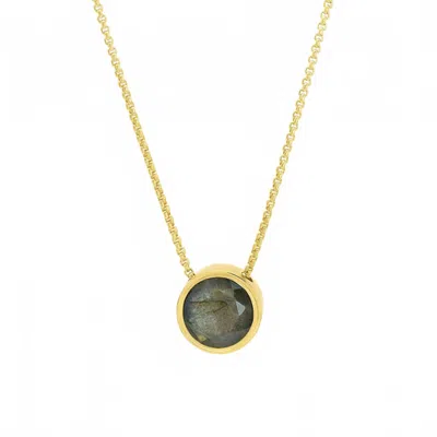 Dean Davidson Women's Signature Knockout Pendant Necklace In Labradorite In Gold