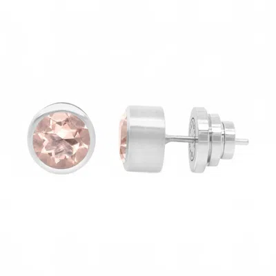Dean Davidson Women's Signature Midi Stud Earring In Silver/morganite