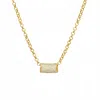 Dean Davidson Women's Petit Pavé 22k-gold-plated & Cubic Zirconia Tube Pendant Necklace In Gold