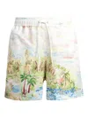 Dean Edmonds Drawstrings Printed Swim Shorts In Multi
