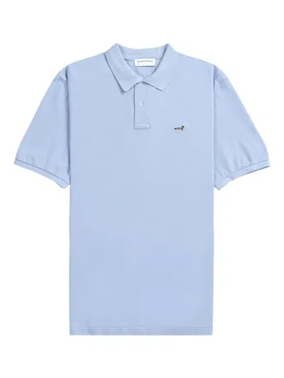 Dean Edmonds Duck-embroidered Polo Shirt In Blue