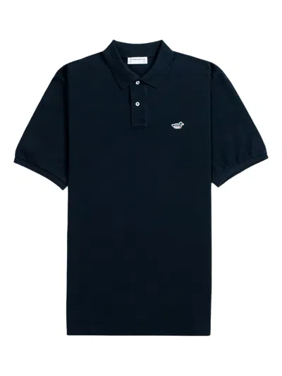Dean Edmonds Duck-embroidered Polo Shirt In Blue