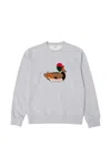 Dean Edmonds Duck-patchwork Sweatshirt In Gray