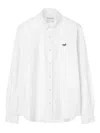 Dean Edmonds Edmmond Embroidered-duck Shirt In White