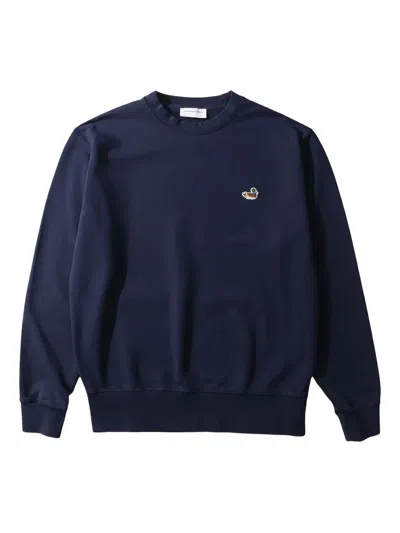 Dean Edmonds Embroidered Crewneck Sweatshirt In Blue