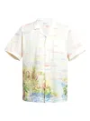 Dean Edmonds Pocket Print Shirt In White