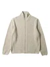 Dean Edmonds Zip High-neck Sweater In Brown