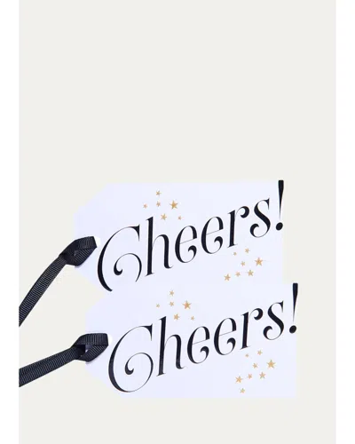 Dear Annabelle 12-pack Cheers Gift Tag Set In White