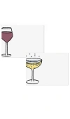 Dear Annabelle Bottoms Up Set-of-24 Placecards In White