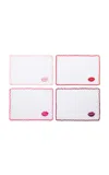 Dear Annabelle Lipstick Kisses Cocktail Napkins In Multi