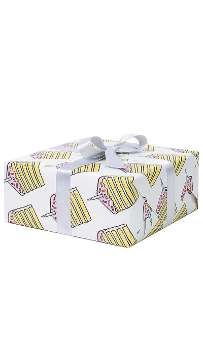 Dear Annabelle Piece Of Cake Wrapping Paper In Yellow