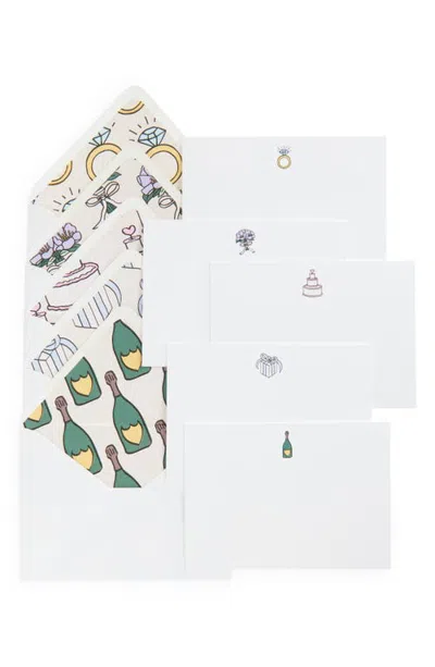Dear Annabelle Set Of 10 Note Cards & Envelopes In White