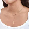 Dear Ava Women's First Communion Cross Necklace In Gold In Gold