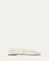 Dear Frances Ball Weave Flats In Multi