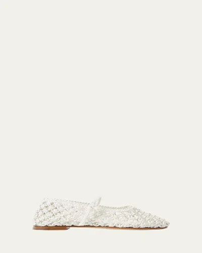 Dear Frances Ball Weave Flats In Multi