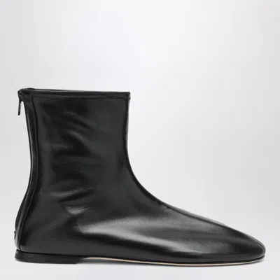 Dear Frances Balla Ankle Boots In Nappa Leather Black In Animal Print