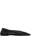 Dear Frances Balla Crystals Ballerinas In Black