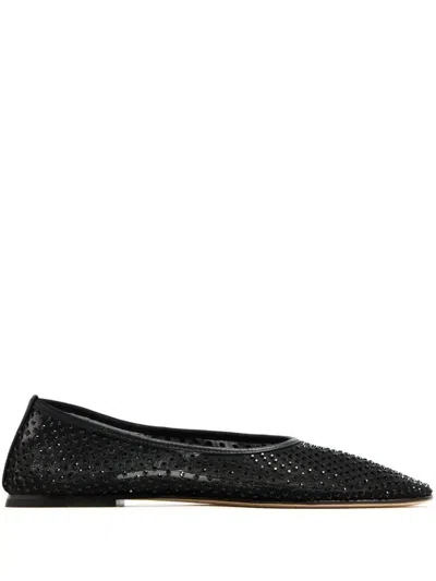 Dear Frances Balla Crystals Ballerinas In Black