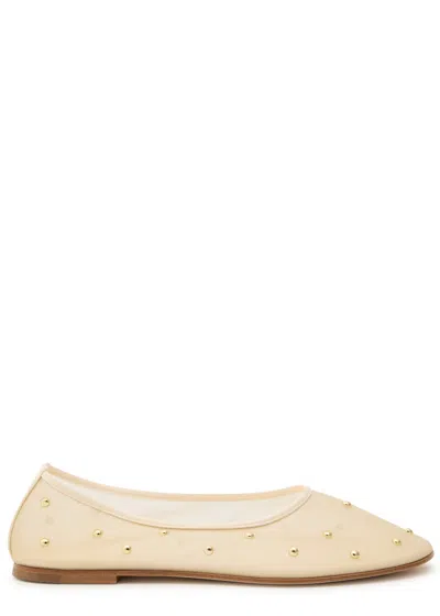 Dear Frances Balla Embellished Mesh Ballet Flats