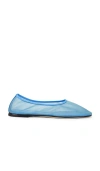 Dear Frances Balla Mesh Ballet Flats In Blue