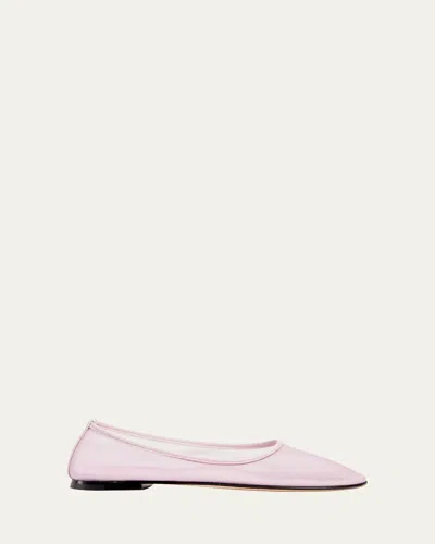 Dear Frances Balla Mesh Ballerina Flats In Pink