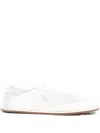 Dear Frances Balla Mesh Leather Sneakers In White