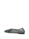 Dear Frances Gala Mesh-panel Ballet Flats In Gray