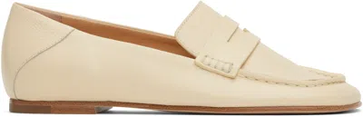 Dear Frances Beige Drew Loafers In Crema