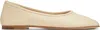 Dear Frances Beige Rina Ballerina Flats In Crema